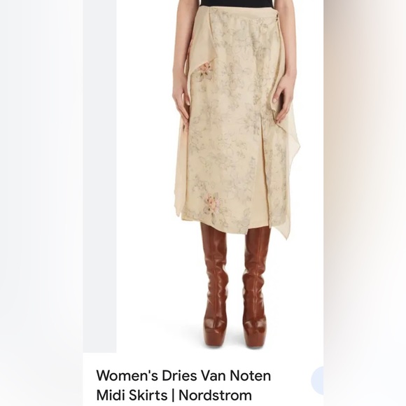 Silk asymmetrical Zara lined skirt - Picture 9 of 9